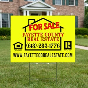 Custom 24x18 Yard Signs with Stakes