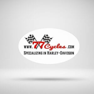 77 Cycles Sticker - Quantity 500