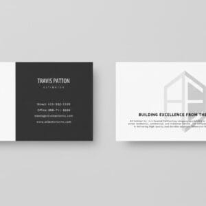 All Exterior Business Cards