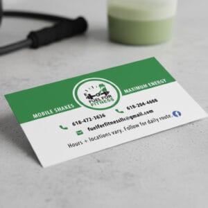 Fuel For Fitness Business Cards