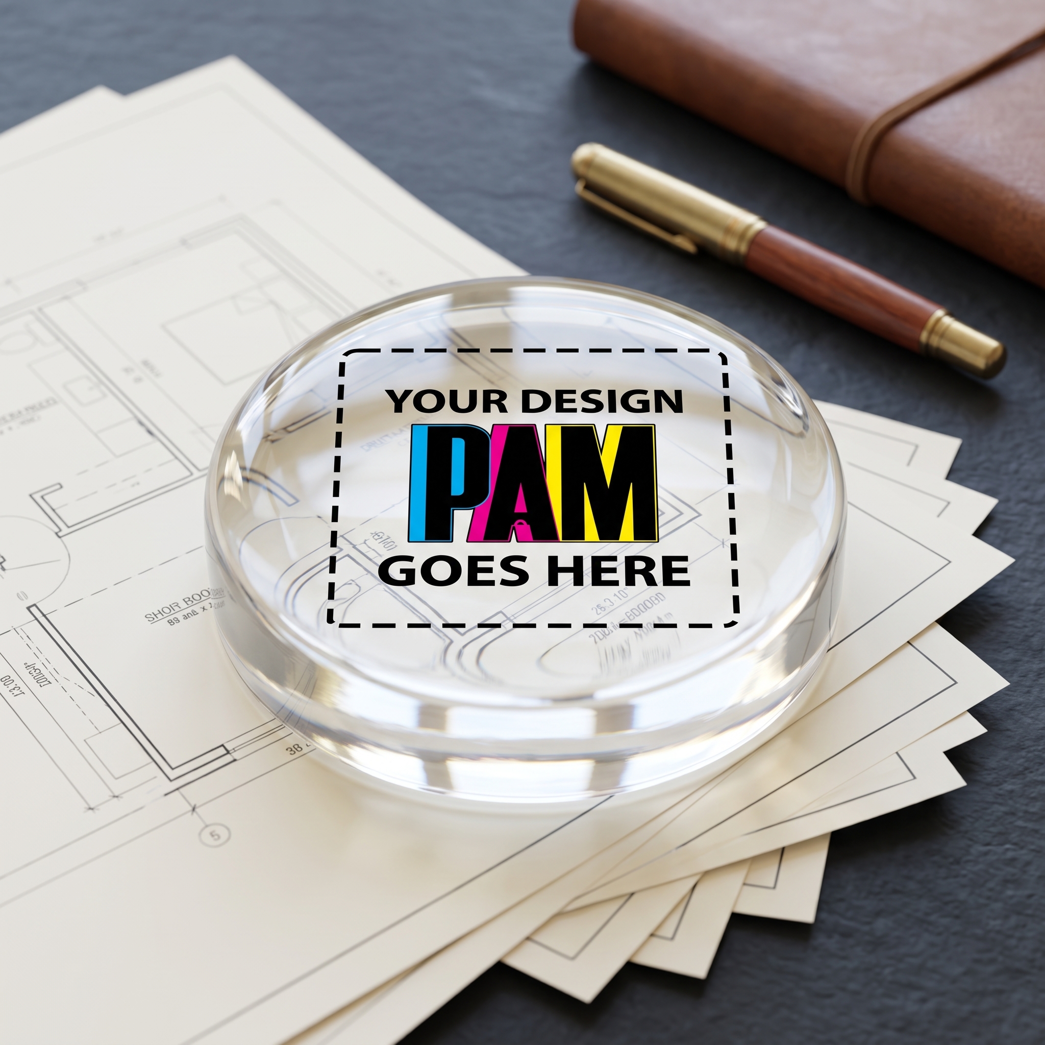 Circle Paperweight