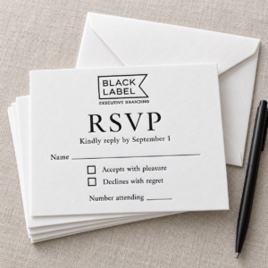 Letterpress RSVP Cards