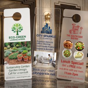 plastic door hangers