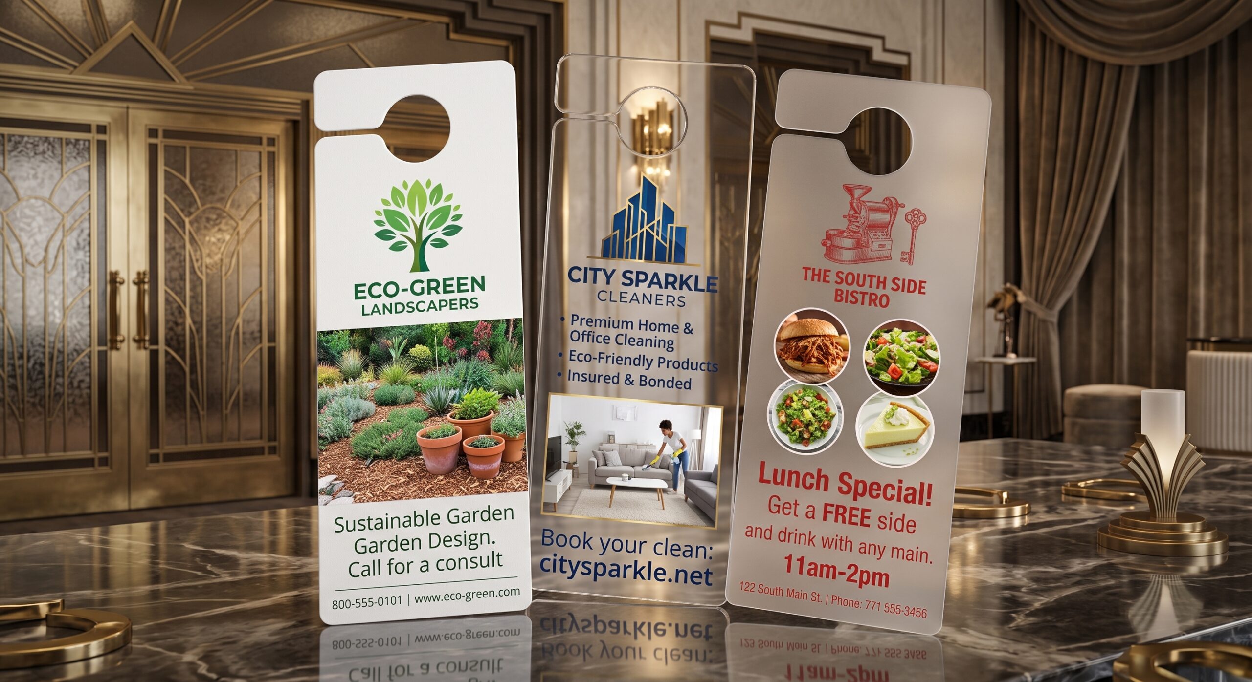 plastic door hangers